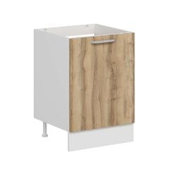 Alvinka Mutfak Modül Duz Alt 1K 60Cm Evye Dolap Beyaz Dore Suntalam