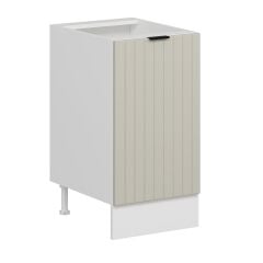 Alvinka Mutfak Modül Mbr_B Alt 1K1R 45Cm Dolap Beyaz Kumtaşı Mdf