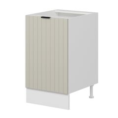 Alvinka Mutfak Modül Mbr_B Alt 1K1R 50Cm Dolap Beyaz Kumtaşı Suntalam