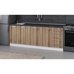 Minar 215 Cm Mutfak Dolabı Beyaz Dore 215-D1-Alt Modül