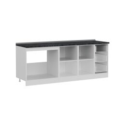 Minar 215 Cm Mutfak Dolabı Beyaz Dore 215-D1-Alt Modül