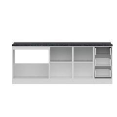 Minar 215 Cm Mutfak Dolabı Beyaz Dore 215-D1-Alt Modül