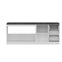 Minar 215 Cm Mutfak Dolabı Beyaz Dore 215-D2-Alt Modül