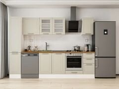 Alvinka 280X210 Cm Klasik Mebran Mutfak Dolabı Mb-E80B40S40-3 Mebran | Kumtaşı - Suntalam