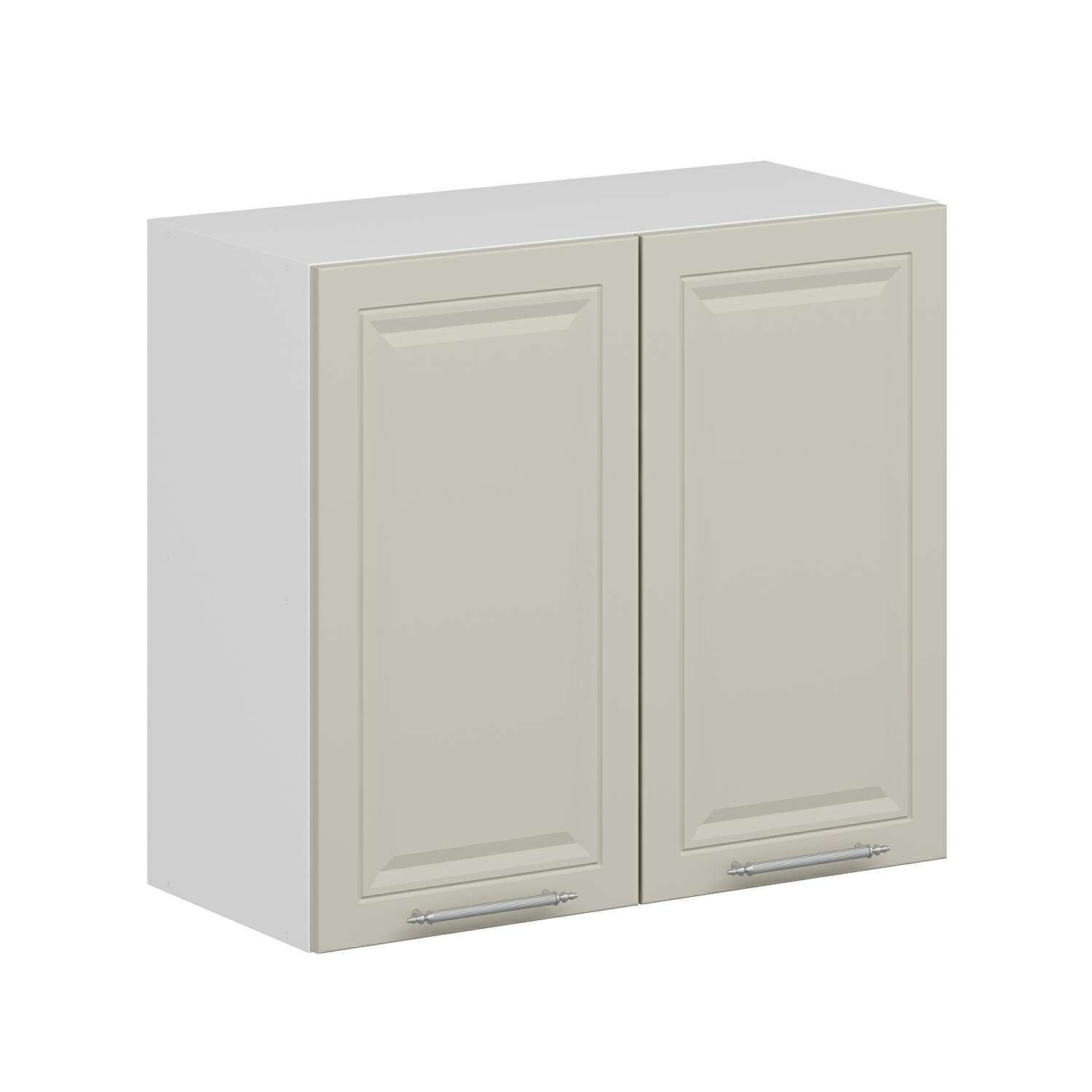 Alvinka Mutfak Modül Mbr_C Üst 2Dk1R 80-H72Cm Dolap Beyaz Kumtaşı Mdf