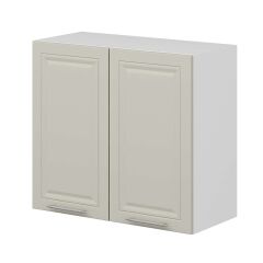 Alvinka Mutfak Modül Mbr_C Üst 2Dk1R 80-H72Cm Dolap Beyaz Kumtaşı Mdf