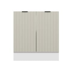 Alvinka Mutfak Modül Mbr_B Alt 2K1R 80Cm Dolap Beyaz Kumtaşı Suntalam