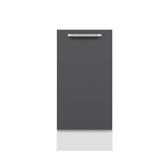 Alvinka Mutfak Modül Duz Alt 1K1R 40Cm Dolap Beyaz Antrasit Suntalam