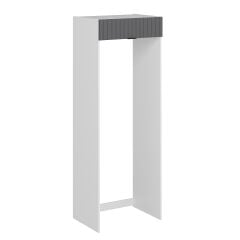 Alvinka Mutfak Modül Mbr_B 80-H222Cm Buzdolabı Beyaz Antrasit