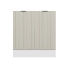 Alvinka Mutfak Modül Mbr_B Alt 2K1R 80Cm Dolap Beyaz Kumtaşı Mdf