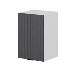 Alvinka Mutfak Modül Mbr_B Üst 1Dk1R 40-H60Cm Dolap Beyaz Antrasit