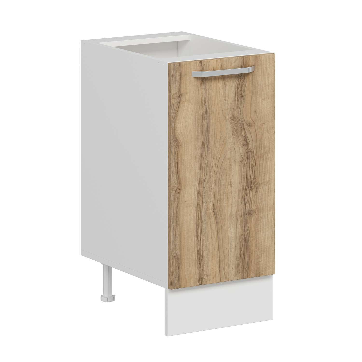 Alvinka Mutfak Modül Duz Alt 1K1R 40Cm Dolap Beyaz Dore Mdf