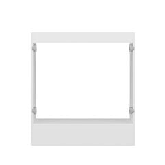 Alvinka Mutfak Modül Mbr_B Alt 2K 80Cm Evye Dolap Beyaz Kumtaşı Suntalam