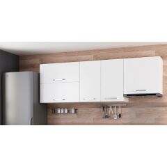 Minar 220 Cm Mutfak Dolabı Beyaz 220-B8-Üst Modül