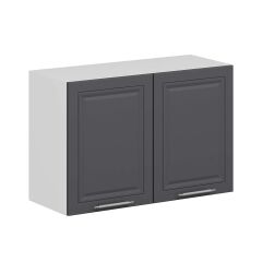 Alvinka Mutfak Modül Mbr_C Üst 2Dk1R 90-H60Cm Dolap Beyaz Antrasit Mdf