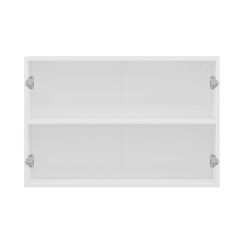 Alvinka Mutfak Modül Mbr_C Üst 2Dk1R 90-H60Cm Dolap Beyaz Antrasit Mdf