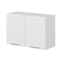 Alvinka Mutfak Modül Mbr_C Üst 2Dk1R 90-H60Cm Dolap Beyaz Beyaz Mdf