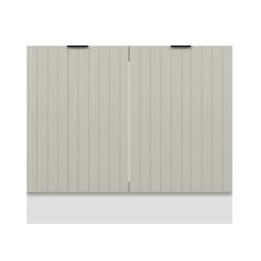 Alvinka Mutfak Modül Mbr_B Alt 2K 100Cm Evye Dolap Beyaz Kumtaşı Mdf