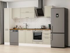 Alvinka 285x210 Cm Klasik Mebran Mutfak Dolabı Mb-E80B40S45-2 Mebran | Kumtaşı - Suntalam