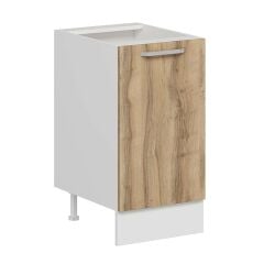 Alvinka Mutfak Modül Duz Alt 1K1R 45Cm Dolap Beyaz Dore Mdf