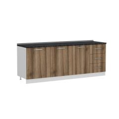 Minar 220 Cm Mutfak Dolabı Beyaz Dore 220-D1-Alt Modül