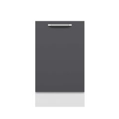 Alvinka Mutfak Modül Duz Alt 1K1R 50Cm Dolap Beyaz Antrasit Suntalam