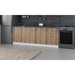 Minar 220 Cm Mutfak Dolabı Beyaz Dore 220-D2-Alt Modül