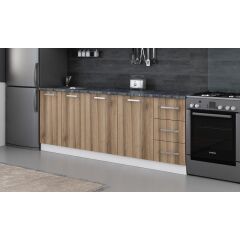 Minar 220 Cm Mutfak Dolabı Beyaz Dore 220-D2-Alt Modül