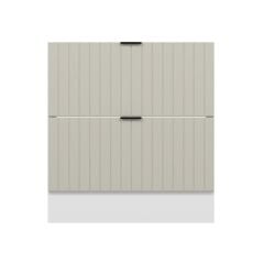 Alvinka Mutfak Modül Mbr_B Alt 2Ç 80Cm Evye Dolap Beyaz Kumtaşı Suntalam