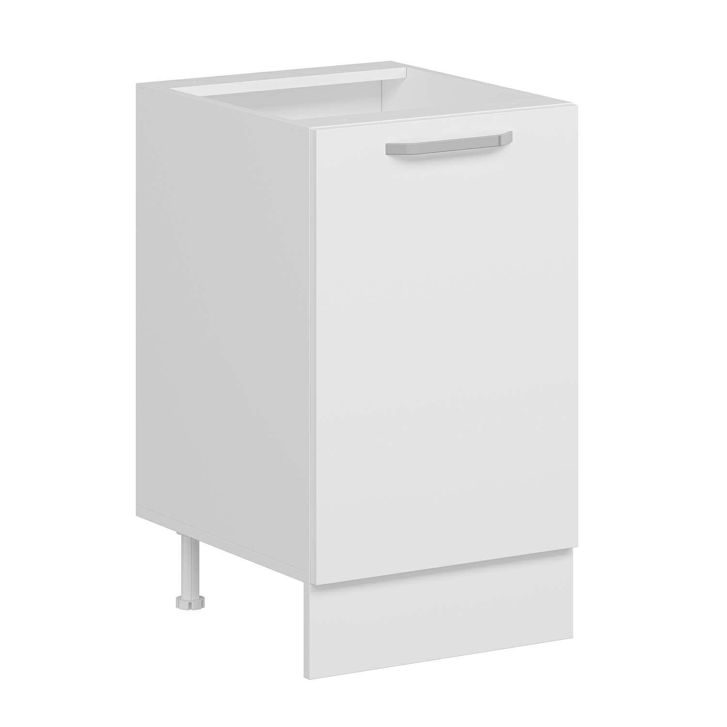 Alvinka Mutfak Modül Duz Alt 1K1R 50Cm Dolap Beyaz Beyaz Suntalam