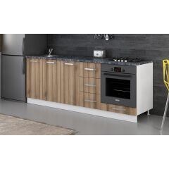 Minar 220 Cm Mutfak Dolabı Beyaz Dore 220-D4-Alt Modül