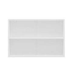 Alvinka Mutfak Modül Mbr_C Üst 2Dk1R 90-H60Cm Dolap Cam Beyaz Beyaz Mdf