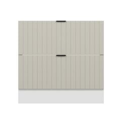 Alvinka Mutfak Modül Mbr_B Alt 2Ç 90Cm Evye Dolap Beyaz Kumtaşı Mdf