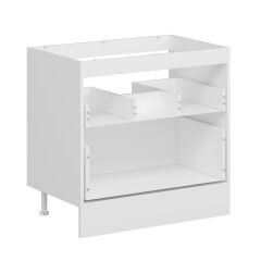 Alvinka Mutfak Modül Mbr_B Alt 2Ç 90Cm Evye Dolap Beyaz Kumtaşı Mdf