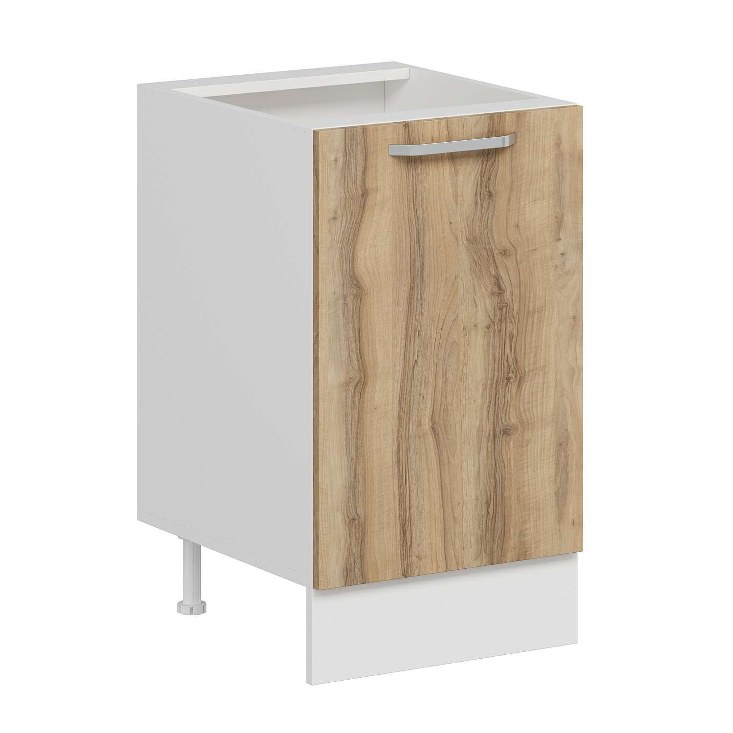 Alvinka Mutfak Modül Duz Alt 1K1R 50Cm Dolap Beyaz Dore Mdf