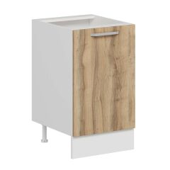 Alvinka Mutfak Modül Duz Alt 1K1R 50Cm Dolap Beyaz Dore Mdf