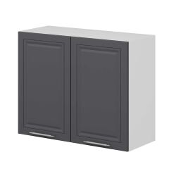 Alvinka Mutfak Modül Mbr_C Üst 2Dk1R 90-H72Cm Dolap Beyaz Antrasit Mdf