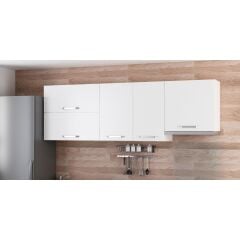 Minar 225 Cm Mutfak Dolabı Beyaz 225-B4-Üst Modül