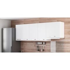 Minar 225 Cm Mutfak Dolabı Beyaz 225-B7-Üst Modül