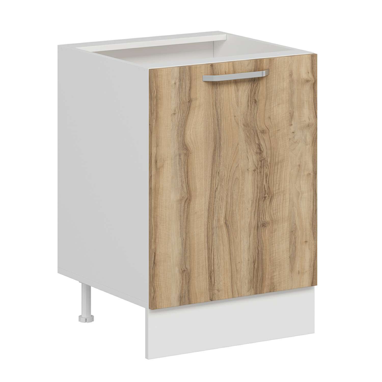 Alvinka Mutfak Modül Duz Alt 1K1R 60Cm Dolap Beyaz Dore Suntalam