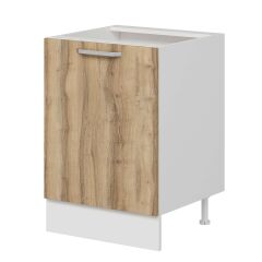 Alvinka Mutfak Modül Duz Alt 1K1R 60Cm Dolap Beyaz Dore Mdf