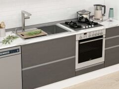 Alvinka 385X240 Cm High Gloss Mutfak Dolabı Mbb-E90B50S45-3 High Gloss | Antrasit - Suntalam