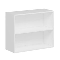 Alvinka Mutfak Modül Mbr_C Üst 2Dk1R 90-H72Cm Dolap Cam Beyaz Antrasit Mdf