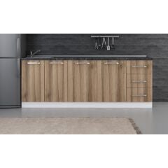 Minar 225 Cm Mutfak Dolabı Beyaz Dore 225-D1-Alt Modül