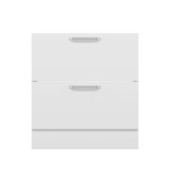 Alvinka Mutfak Modül Duz Alt 2Ç 80Cm Evye Dolap Beyaz Beyaz Suntalam