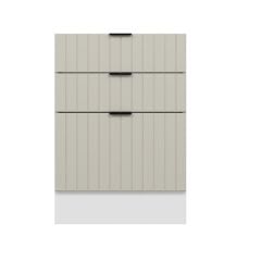 Alvinka Mutfak Modül Mbr_B Alt 3Ç1B2K Nray 60Cm Dolap Beyaz Kumtaşı Mdf