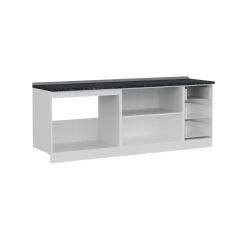 Minar 225 Cm Mutfak Dolabı Beyaz Dore 225-D2-Alt Modül