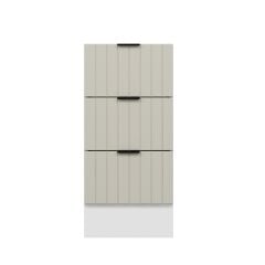 Alvinka Mutfak Modül Mbr_B Alt 3Ç Nray 40Cm Dolap Beyaz Kumtaşı Suntalam