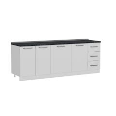 Minar 230 Cm Mutfak Dolabı Beyaz 230-B1-Alt Modül