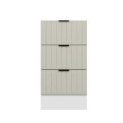 Alvinka Mutfak Modül Mbr_B Alt 3Ç Nray 45Cm Dolap Beyaz Kumtaşı Mdf